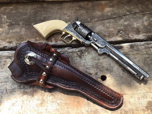 Mexican Loopholster and Custer Revolver